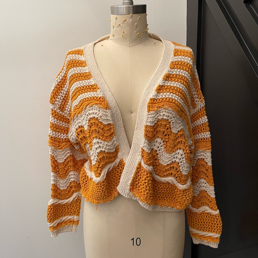 Zara Boho Crochet Sweater